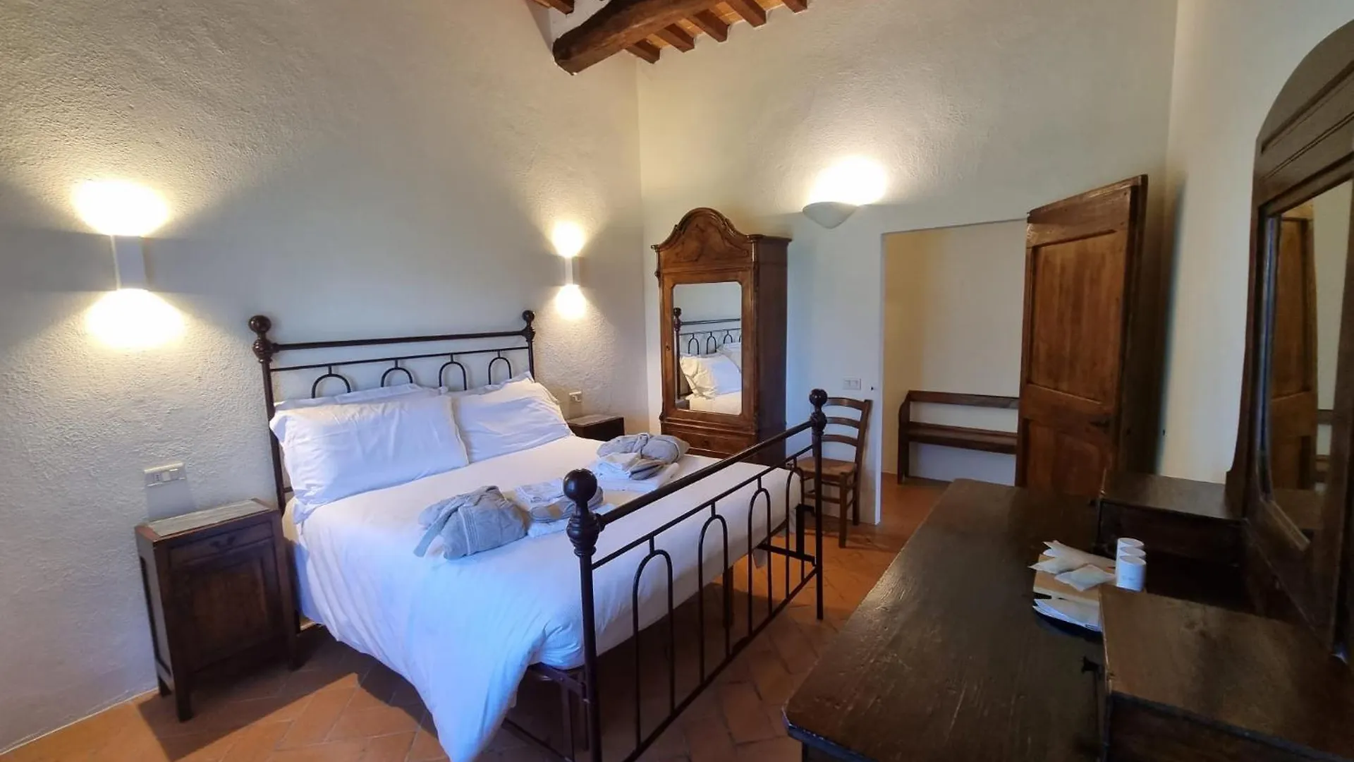 Agriturismo Le Sorbelle D'Orcia Con Piscina 皮恩扎 农家乐